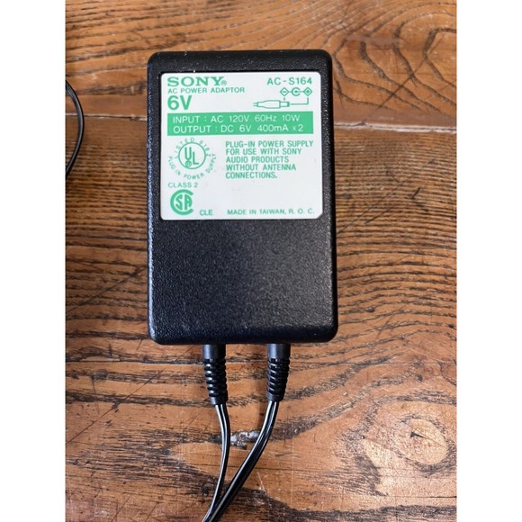 Sony AC Power Adapter AC-S164 6V Dual Output Power Transformer - Picture 3 of 4
